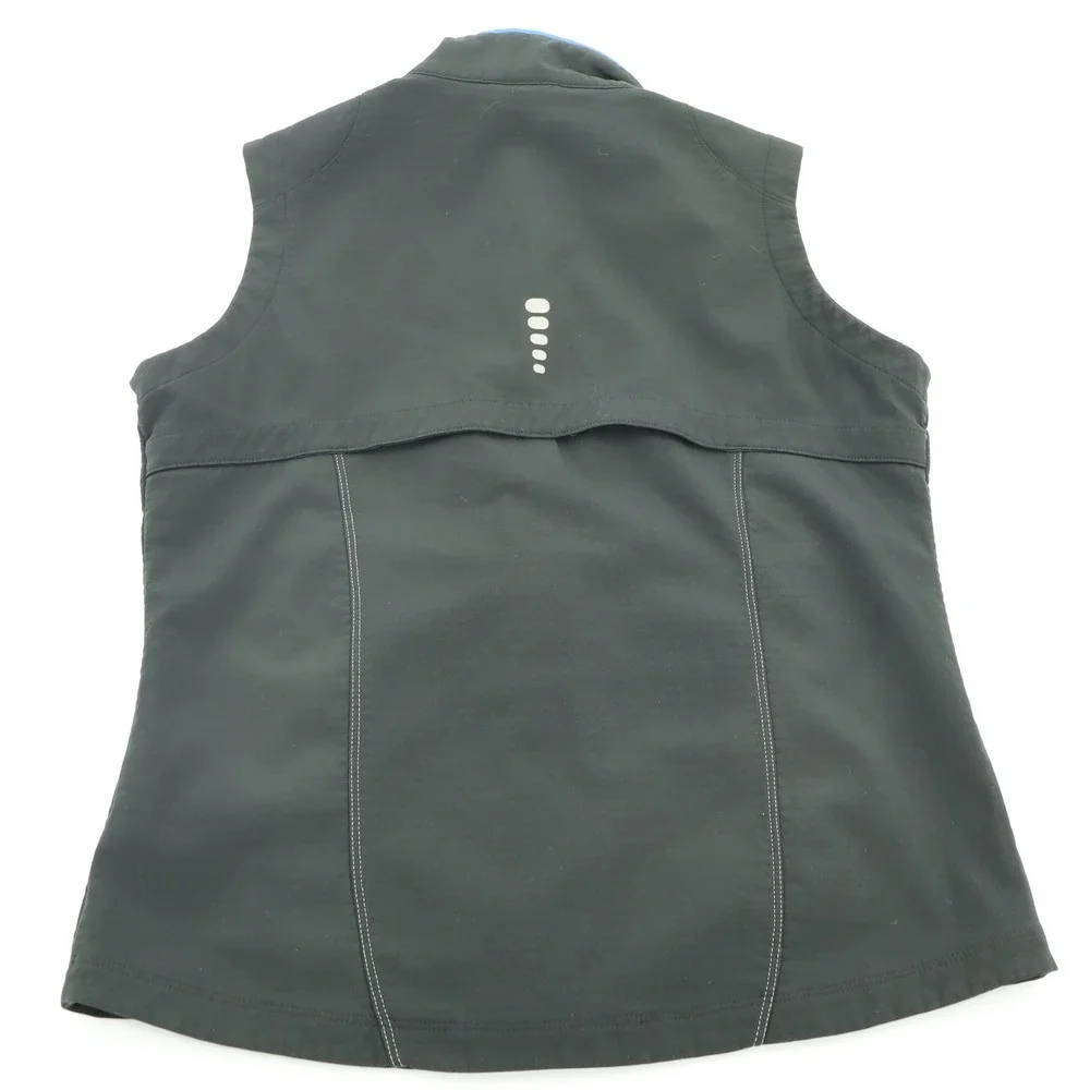 Nike Sphere Pro Womens Black‎ Blue Full Zip Running Vest H40307QVE Medium
